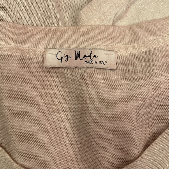 LAST DAY! Gigi Moda Pink Glittery Blouse - Picture 5 of 6